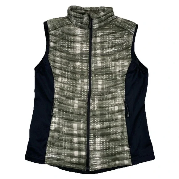 Eddie Bauer First Ascent Stormdown 800 Vest Full Zip Black Gray Women's Small - Picture 1 of 6